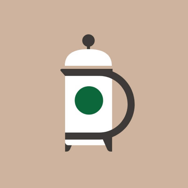 French press icon for Coffee Passport app