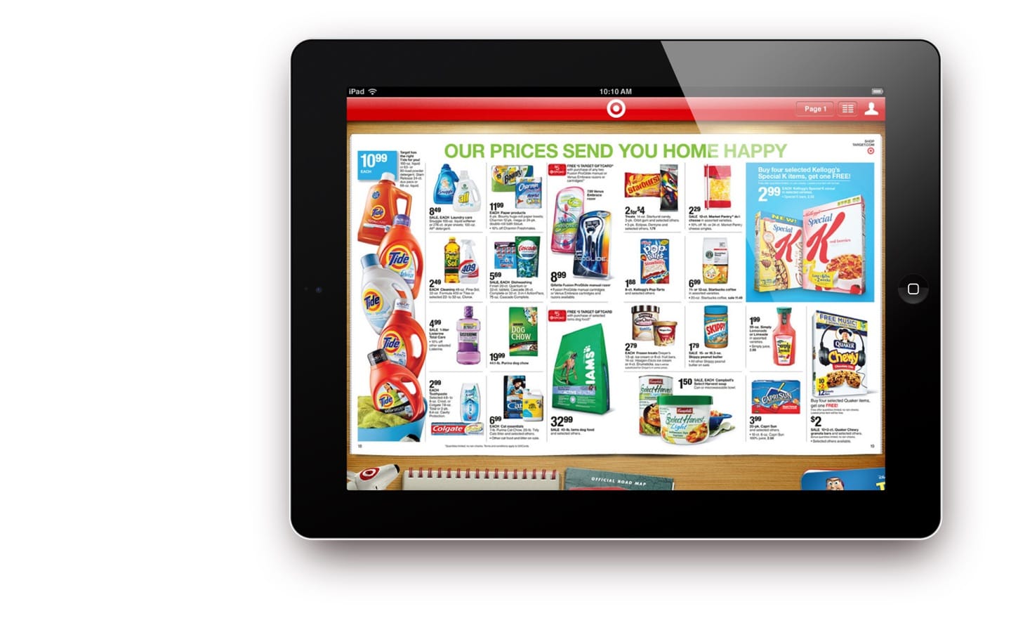Target iPad weekly ad open